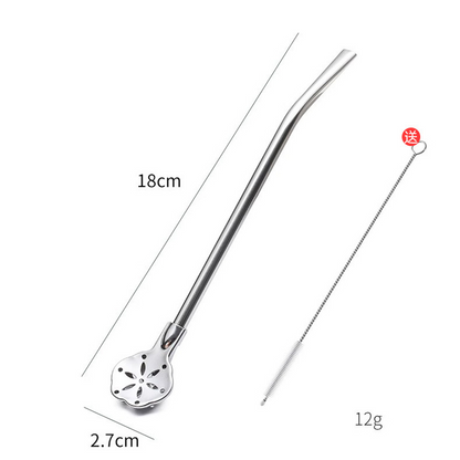 🥤 NUR FÜR BEGRENZTE ZEIT 50 % RABATT! 🥄 2-in-1-Trinkhalm-Löffel aus 304 Edelstahl – Trinkhalm und Rührlöffel in einem, mit abnehmbarem Design & umweltfreundlich wiederverwendbar ✨