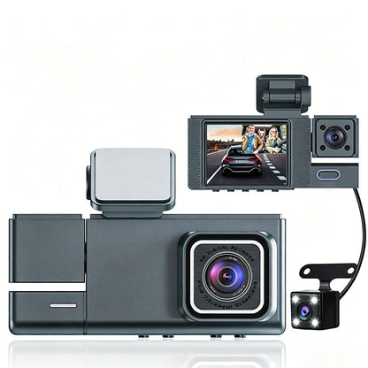 📹 NUR FÜR BEGRENZTE ZEIT: 50% RABATT! ✨ 3-Kanal-Dashcam in 1080p – Kamera für vorne, hinten und den Innenraum, mit Wi-Fi ✨
