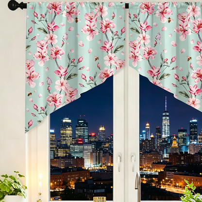 🌸 50% RABATT! ✨ Botanik-Druck Vorhänge – Lichtfilternd, mit Stangendurchzug, lebendige Farben 🌿