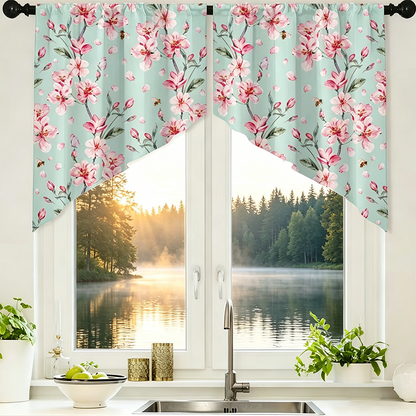 🌸 50% RABATT! ✨ Botanik-Druck Vorhänge – Lichtfilternd, mit Stangendurchzug, lebendige Farben 🌿