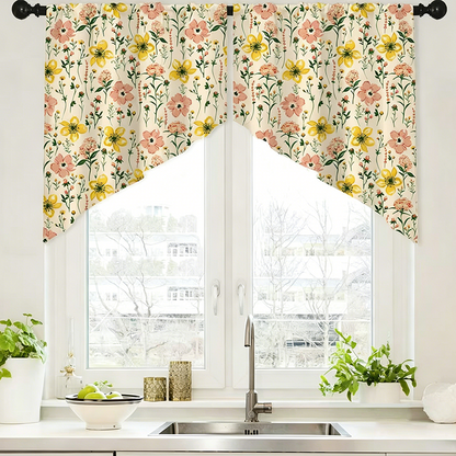 🌸 50% RABATT! ✨ Botanik-Druck Vorhänge – Lichtfilternd, mit Stangendurchzug, lebendige Farben 🌿