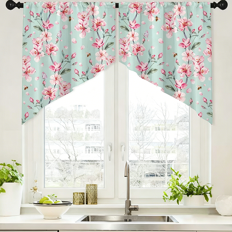 🌸 50% RABATT! ✨ Botanik-Druck Vorhänge – Lichtfilternd, mit Stangendurchzug, lebendige Farben 🌿