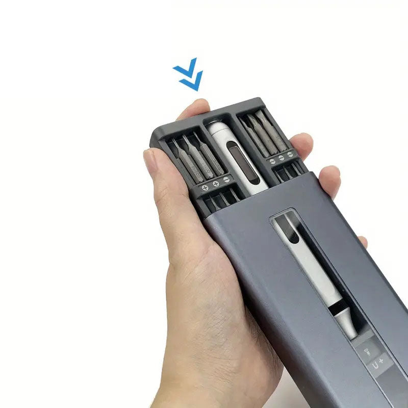 🔩⚡ Multifunktions-Elektro-Schrauber 50-in-1-Set – Präzisions-Werkzeugsatz für Elektronik, Smartphones & DIY | USB-C aufladbar