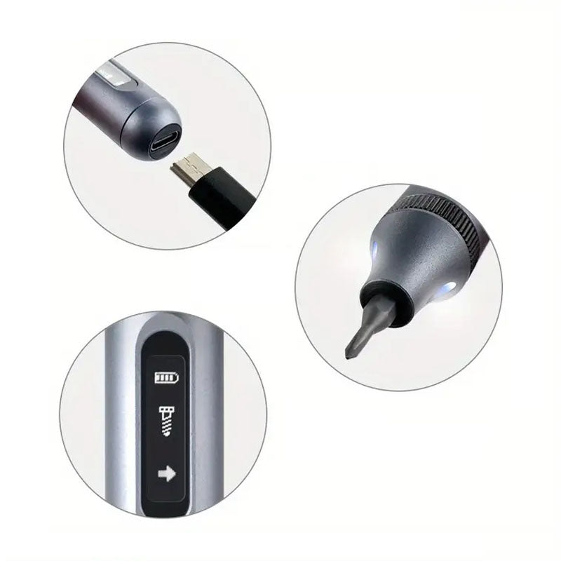 🔩⚡ Multifunktions-Elektro-Schrauber 50-in-1-Set – Präzisions-Werkzeugsatz für Elektronik, Smartphones & DIY | USB-C aufladbar