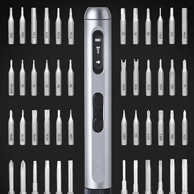 🔩⚡ Multifunktions-Elektro-Schrauber 50-in-1-Set – Präzisions-Werkzeugsatz für Elektronik, Smartphones & DIY | USB-C aufladbar