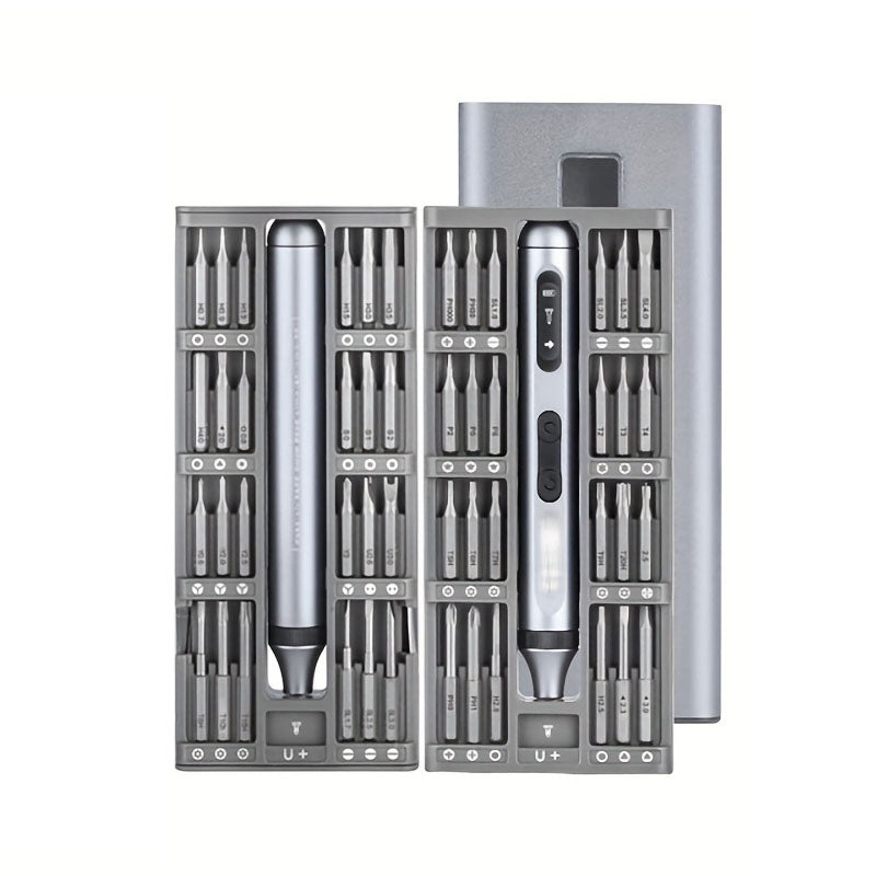 🔩⚡ Multifunktions-Elektro-Schrauber 50-in-1-Set – Präzisions-Werkzeugsatz für Elektronik, Smartphones & DIY | USB-C aufladbar