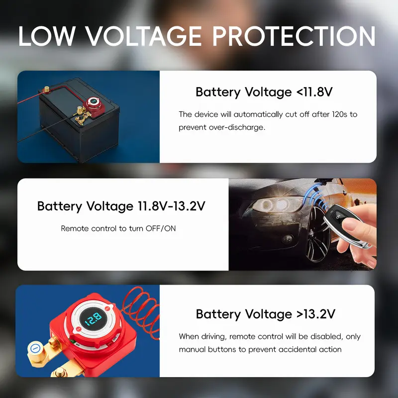 📢📢50 % RABATT !! ⏰ 12V/24V Autobatterie-Trennrelais-Schalter