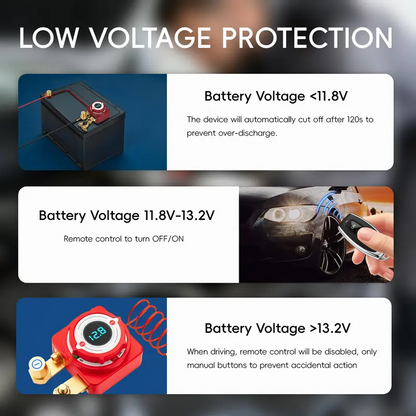📢📢50 % RABATT !! ⏰ 12V/24V Autobatterie-Trennrelais-Schalter