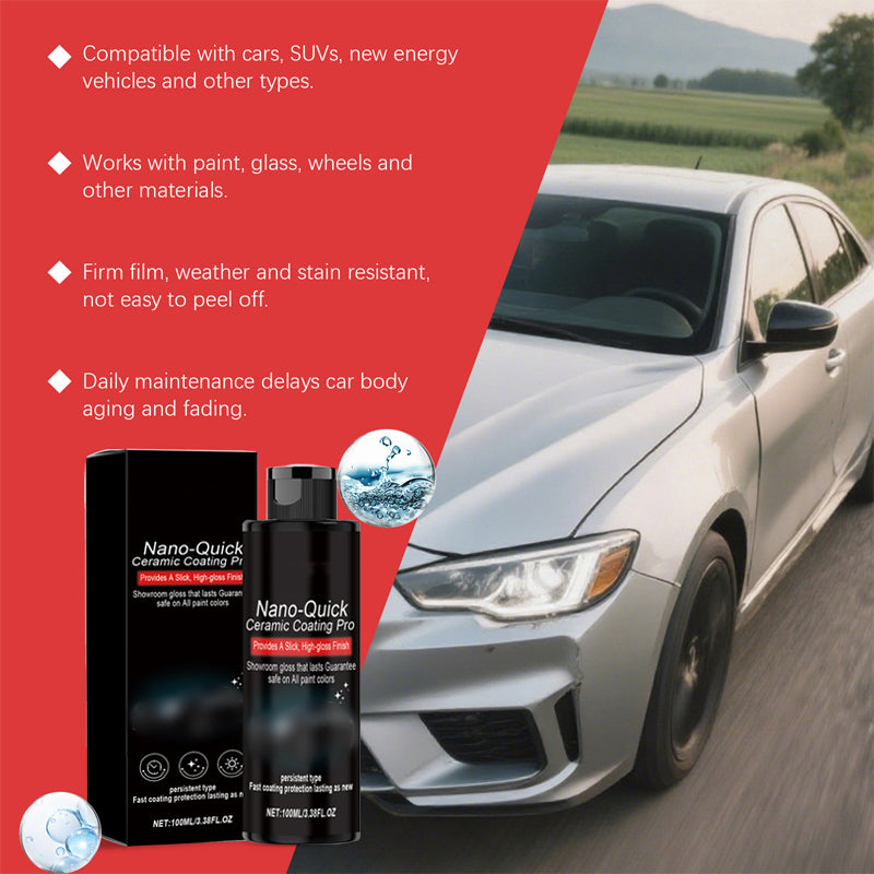 🚗 KAUFE 2, ERHALTE 1 GRATIS! 🧼 Autopflegespray für sofortigen Hochglanz – Hydrophob, UV-Schutz & streifenfrei – Ideal für Lack, Plastik & Glas ✨