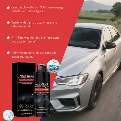 🚗 KAUFE 2, ERHALTE 1 GRATIS! 🧼 Autopflegespray für sofortigen Hochglanz – Hydrophob, UV-Schutz & streifenfrei – Ideal für Lack, Plastik & Glas ✨