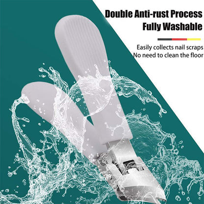 Großer Edelstahl-Nagelknipser ✂️ Schrägschnitt & Anti-Spritz für Präzises Schneiden