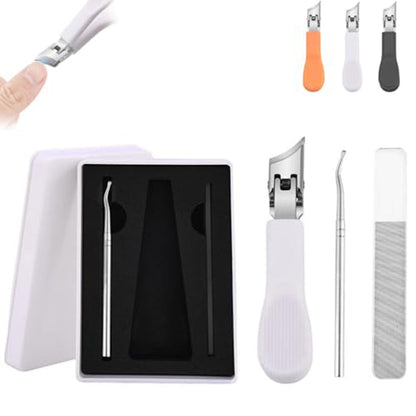Großer Edelstahl-Nagelknipser ✂️ Schrägschnitt & Anti-Spritz für Präzises Schneiden