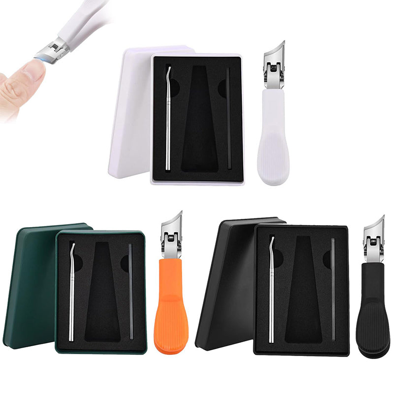 Großer Edelstahl-Nagelknipser ✂️ Schrägschnitt & Anti-Spritz für Präzises Schneiden