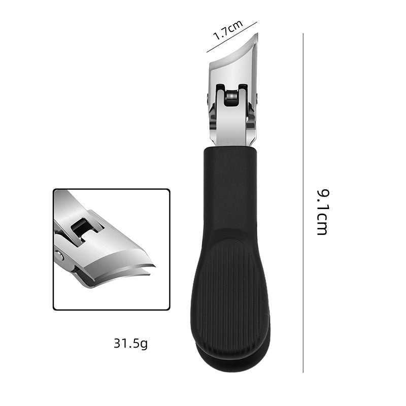 Großer Edelstahl-Nagelknipser ✂️ Schrägschnitt & Anti-Spritz für Präzises Schneiden