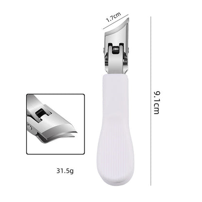 Großer Edelstahl-Nagelknipser ✂️ Schrägschnitt & Anti-Spritz für Präzises Schneiden