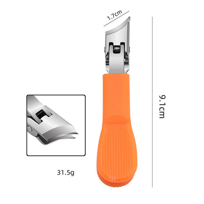 Großer Edelstahl-Nagelknipser ✂️ Schrägschnitt & Anti-Spritz für Präzises Schneiden
