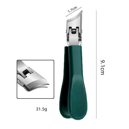 Großer Edelstahl-Nagelknipser ✂️ Schrägschnitt & Anti-Spritz für Präzises Schneiden