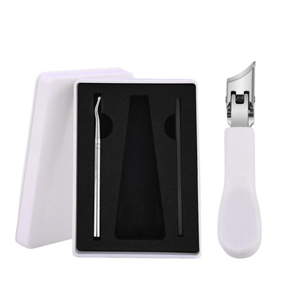 Großer Edelstahl-Nagelknipser ✂️ Schrägschnitt & Anti-Spritz für Präzises Schneiden