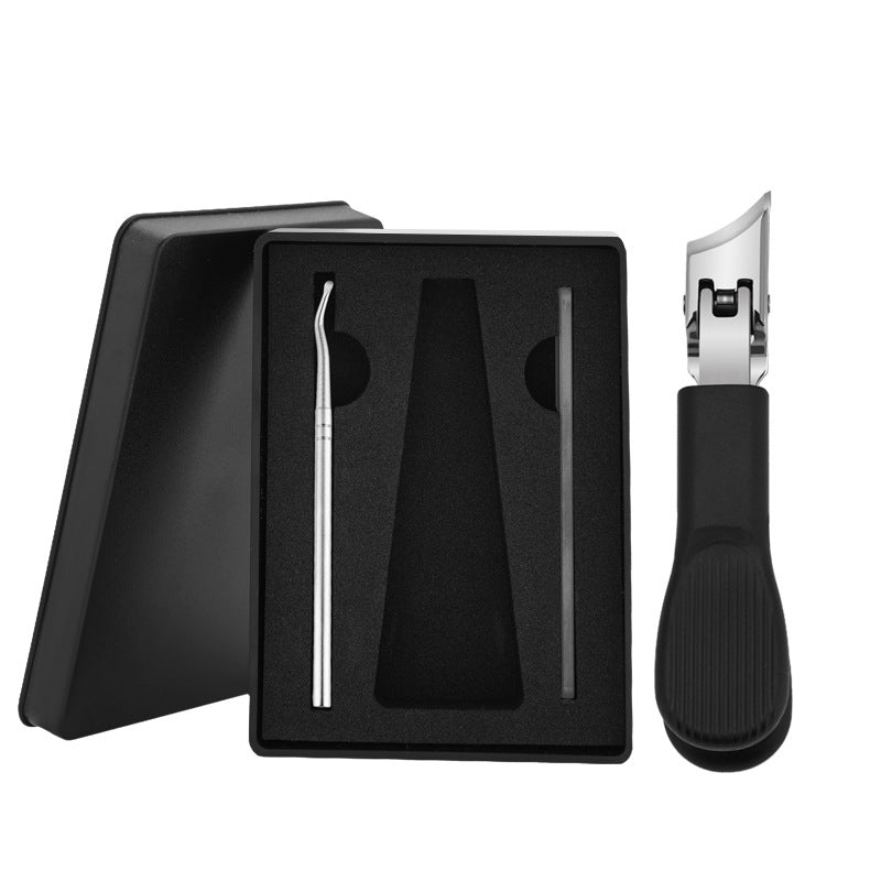 Großer Edelstahl-Nagelknipser ✂️ Schrägschnitt & Anti-Spritz für Präzises Schneiden