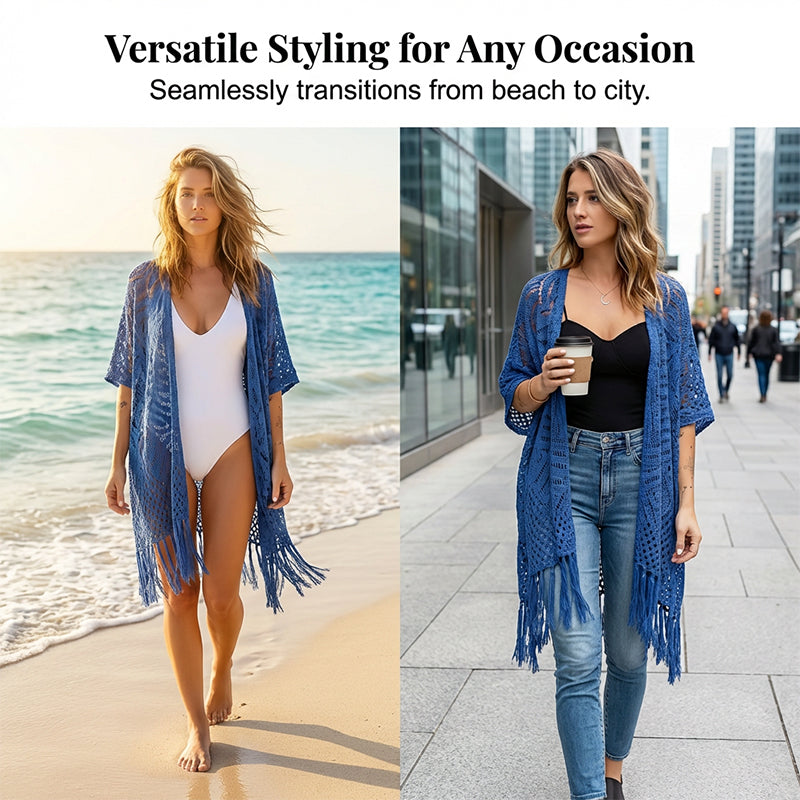 🧥 50% RABATT! ✨ Damen Strick-Cardigan mit offener Front – Leicht & ideal für Alltag und Sommerabende – Atmungsaktive Baumwollmischung, perfekt als luftige Übergangsjacke 🌿