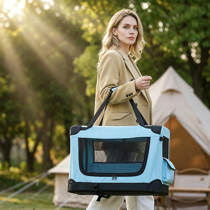 🐾【Limitiertes Sonderangebot: 50 % Rabatt+versandkostenfrei】📦 Tragbare, zusammenklappbare, weiche Transportbox für Haustiere – ideal für Auto, Flugzeug & Zuhause