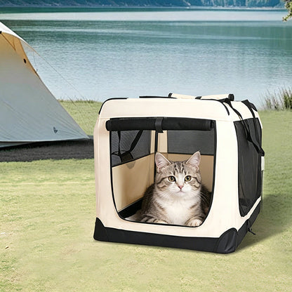 🐾【Limitiertes Sonderangebot: 50 % Rabatt+versandkostenfrei】📦 Tragbare, zusammenklappbare, weiche Transportbox für Haustiere – ideal für Auto, Flugzeug & Zuhause