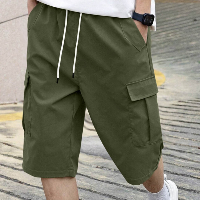 🩳 50% RABATT JETZT! 🔥 Herren Cargo-Shorts mit Kordelzug – Leicht, Mehrere Taschen & Elastischer Bund – Ideal für Wandern, Reisen & Heiße Sommertage ☀️