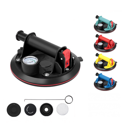 🪟 50% RABATT! 📏 8-Zoll Vakuum-Saugnapf mit Manometer für Glas – Geprüfte Saugkraft, griffiger Griff & Anzeige bei Druckverlust – ideal für Fliesen, Glasscheiben oder glatte Oberflächen im Bau- und Heimwerkerbereich 🔧