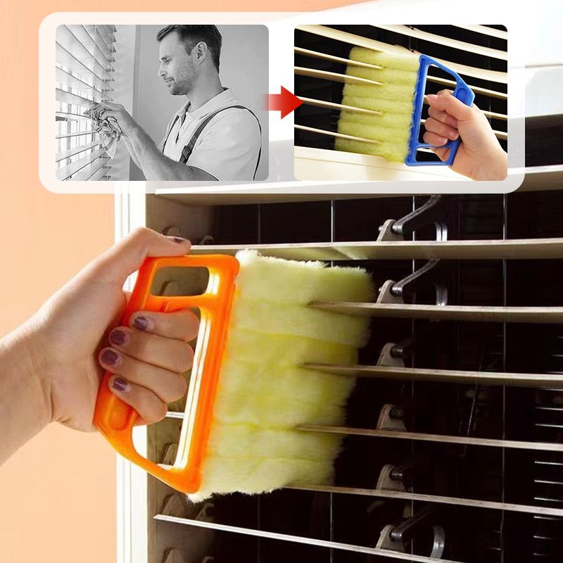 📢📢50% RABATT!!⏰7-Finger Jalousien-Fensterreinigungsbürste，Staubabweisende Fasern. Schnelle & einfache Jalousien-Pflege! ⚡✅🥇
