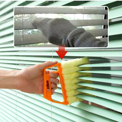 📢📢50% RABATT!!⏰7-Finger Jalousien-Fensterreinigungsbürste，Staubabweisende Fasern. Schnelle & einfache Jalousien-Pflege! ⚡✅🥇