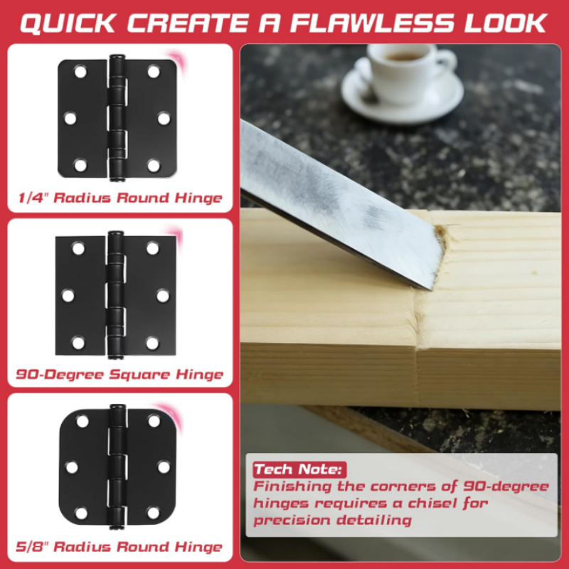 🚪🔧 Verstellbares Türscharnier-Fräslehren-Set – Perfekte Scharnieraussparungen jedes Mal! | Passend für alle Standard-Scharniermaße – Heimwerken leicht gemacht 🛠️