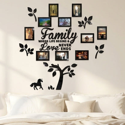 👨‍👩‍👧‍👦🏡✨3D Stammbaum Fotorahmen Wandaufkleber | Selbstklebender Familienbaum Wanddeko