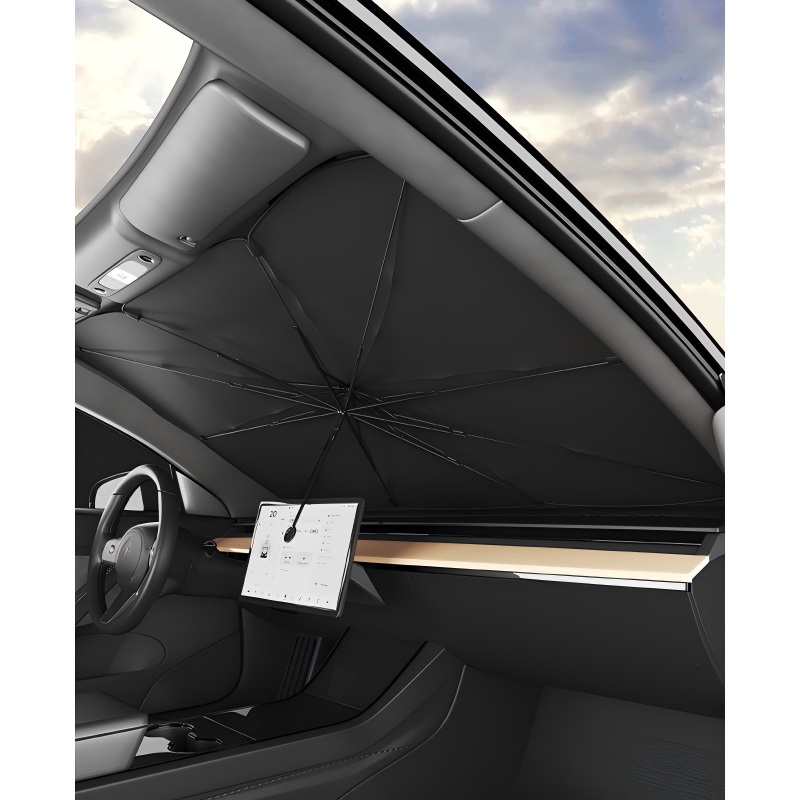 Biegsamer Sonnenschutz für die Auto-Windschutzscheibe