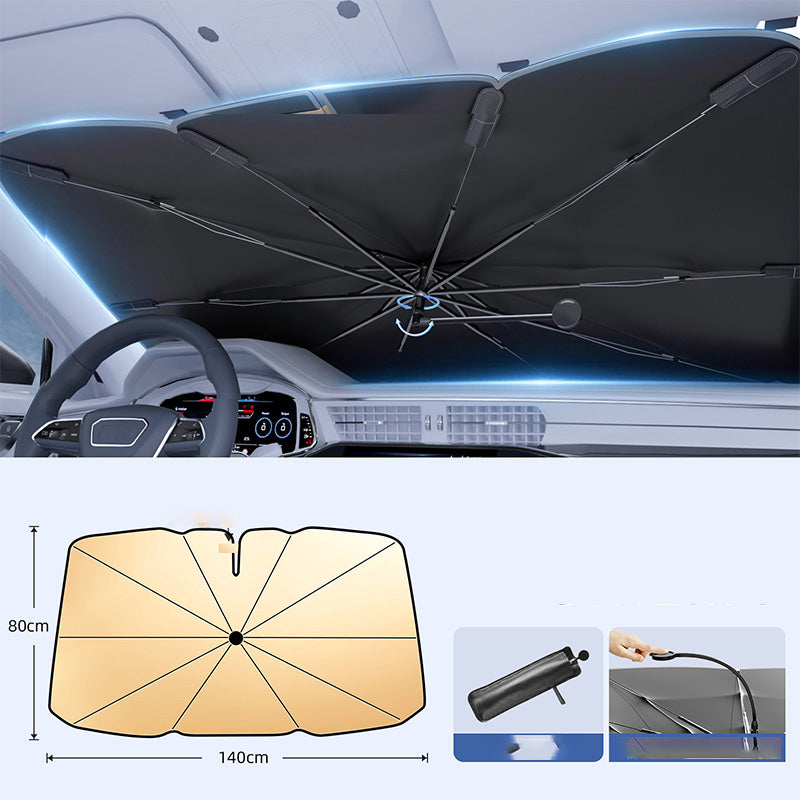 Biegsamer Sonnenschutz für die Auto-Windschutzscheibe