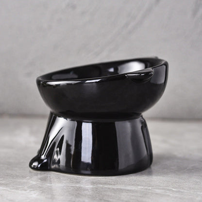 🐱 Erhöhter Kunststoff-Fressnapf für Katzen 🥣 Ergonomisches Design für Komfort beim Fressen