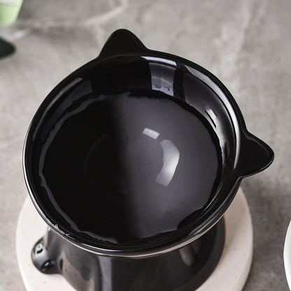 🐱 Erhöhter Kunststoff-Fressnapf für Katzen 🥣 Ergonomisches Design für Komfort beim Fressen