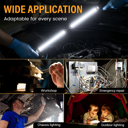 🔧 Wiederaufladbares LED-Arbeitsleuchten-Set – magnetisch, kompakt & praktisch für Werkstatt und Baustelle 🧲