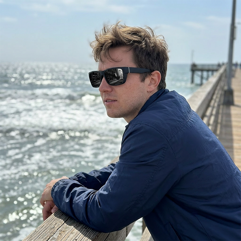 Unisex polarisierte Sonnenbrille für Laufen, Radfahren, Autofahren & Sport