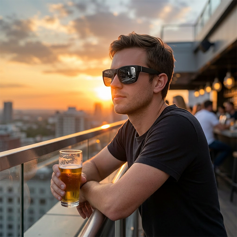Unisex polarisierte Sonnenbrille für Laufen, Radfahren, Autofahren & Sport