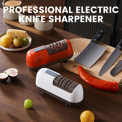 🔪⚡ Professioneller elektrischer Messerschärfer – 50% RABATT! In Sekunden wieder messerscharf. 🔥✨