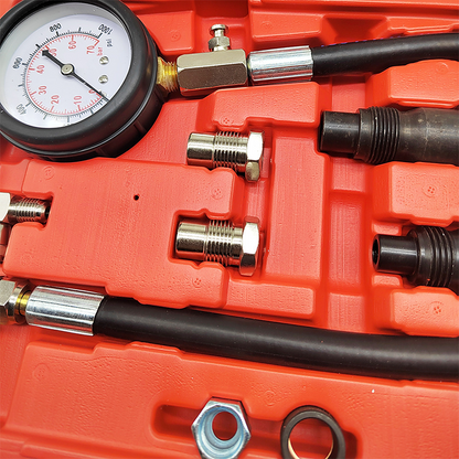 🔧 Dieselmotor-Zylinderdruckprüfset – präzise Messung für Kompression, inkl. Adapter & Manometer, ideal für Werkstatt & Heimwerker 🚛⚙️