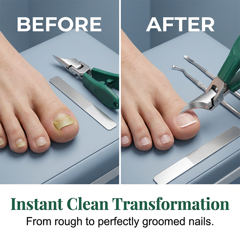 ✂️ Nagelknipser Set Professionell – Splitterfrei für dicke Nägel, eingewachsene Nägel & präzises Schneiden  Rutschfester Griff