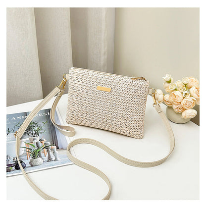 ⏳Zeitlich begrenztes Sonderangebot⏰Umhängetasche und Clutch aus geflochtenem Stroh für Damen👜