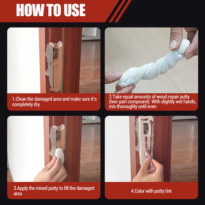 🔥50% RABATT! Wood Repair Epoxy Putty Set – holzfüllende Spachtelmasse, härter als Holz, schleif- & lackierbar. 💪🛠️