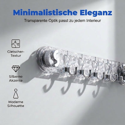 Minimalistische Hakenleiste mit Saugnapf