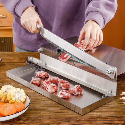 🍖 Manueller Fleisch- und Knochenschneider – robustes Küchenwerkzeug für zu Hause & Metzgerei