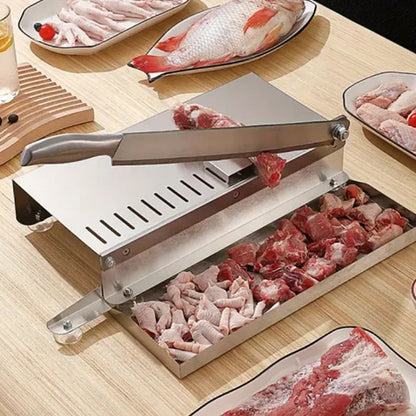 🍖 Manueller Fleisch- und Knochenschneider – robustes Küchenwerkzeug für zu Hause & Metzgerei
