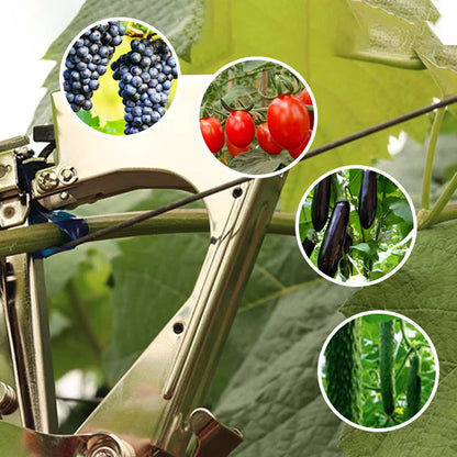 🌿 Universelle, leichte & langlebige Pflanzen-Reben-Bindemaschine – manuelles Gartenwerkzeug für Tomaten, Weinreben & Kletterpflanzen