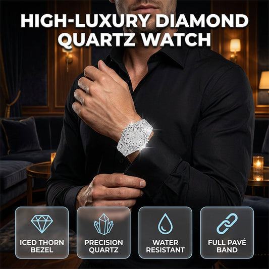 ⌚💎 High-Luxury Diamond Quartz Watch – 50% RABATT! Edles Design, funkelnde Zirkonia, präzises Quarzwerk – zeitlose Eleganz für dein Handgelenk. 🔥✨