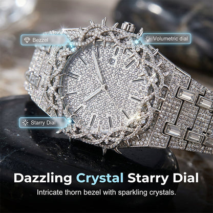 ⌚💎 High-Luxury Diamond Quartz Watch – 50% RABATT! Edles Design, funkelnde Zirkonia, präzises Quarzwerk – zeitlose Eleganz für dein Handgelenk. 🔥✨